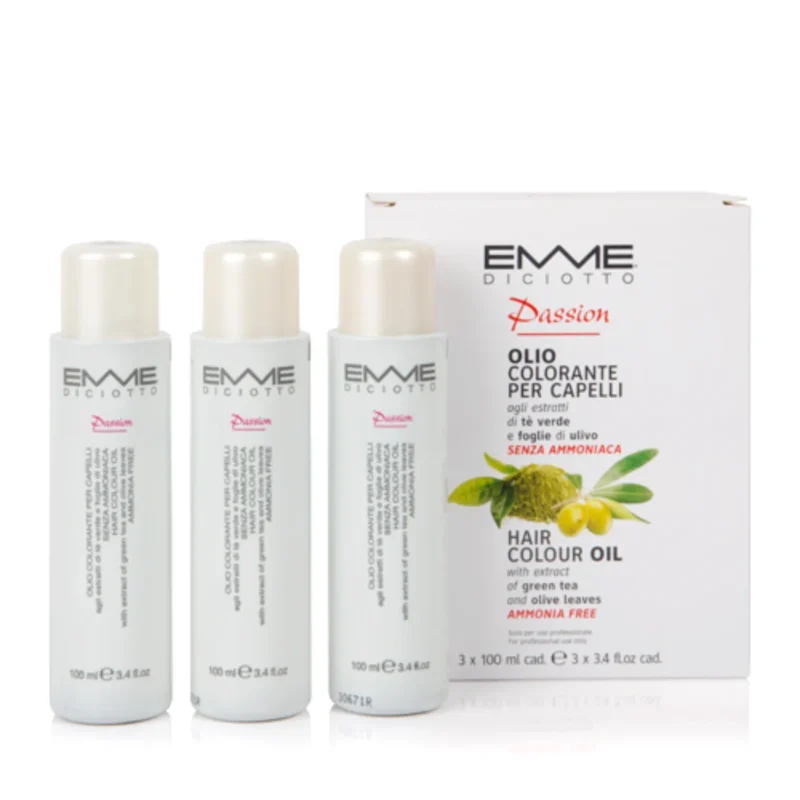 une boite blanche des couleurs professionnelles pour les cheveux