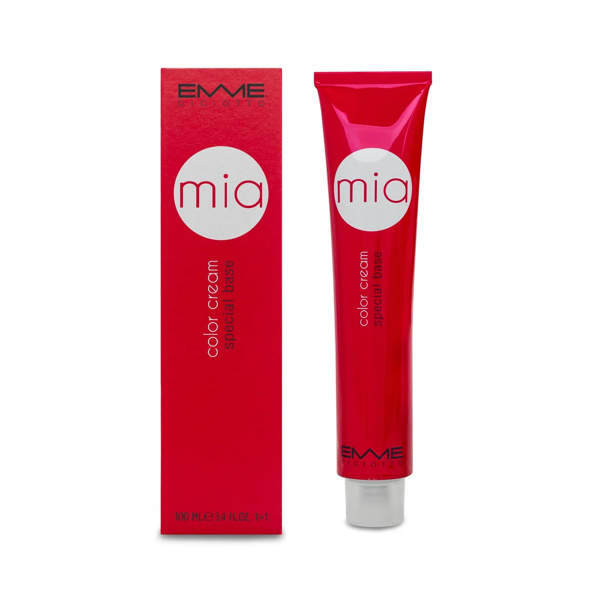 Coloration MIA SB Spécial Base Emme Diciotto – boîte et tube rouge de 100 ml